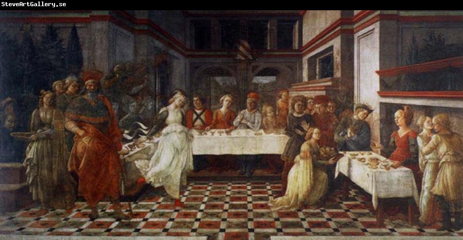 Fra Filippo Lippi scenes out of life Johannes of the Taufer the guest meal of the here ode